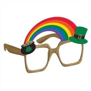 St. Patrick's Day Rainbow Glasses